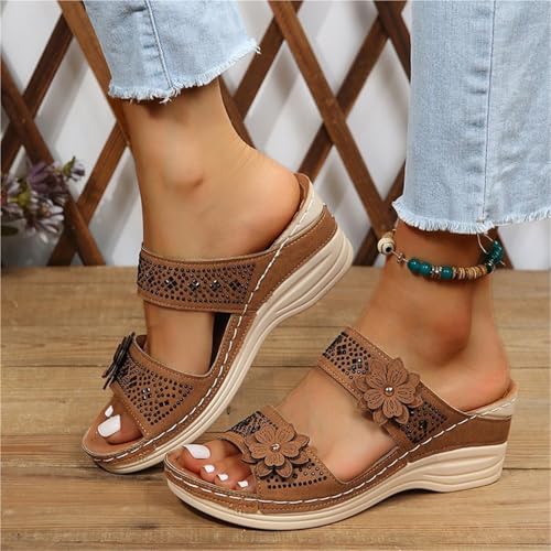 Summer Women Wedge Open Toe Sandals Vintage Casual Female2