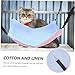 DECOMELODY Cat Hanging Hammock Double-Sided Breathable for Cats of All Comfortable and Easy to Attach for Indoor Use Creative Design for Relaxation