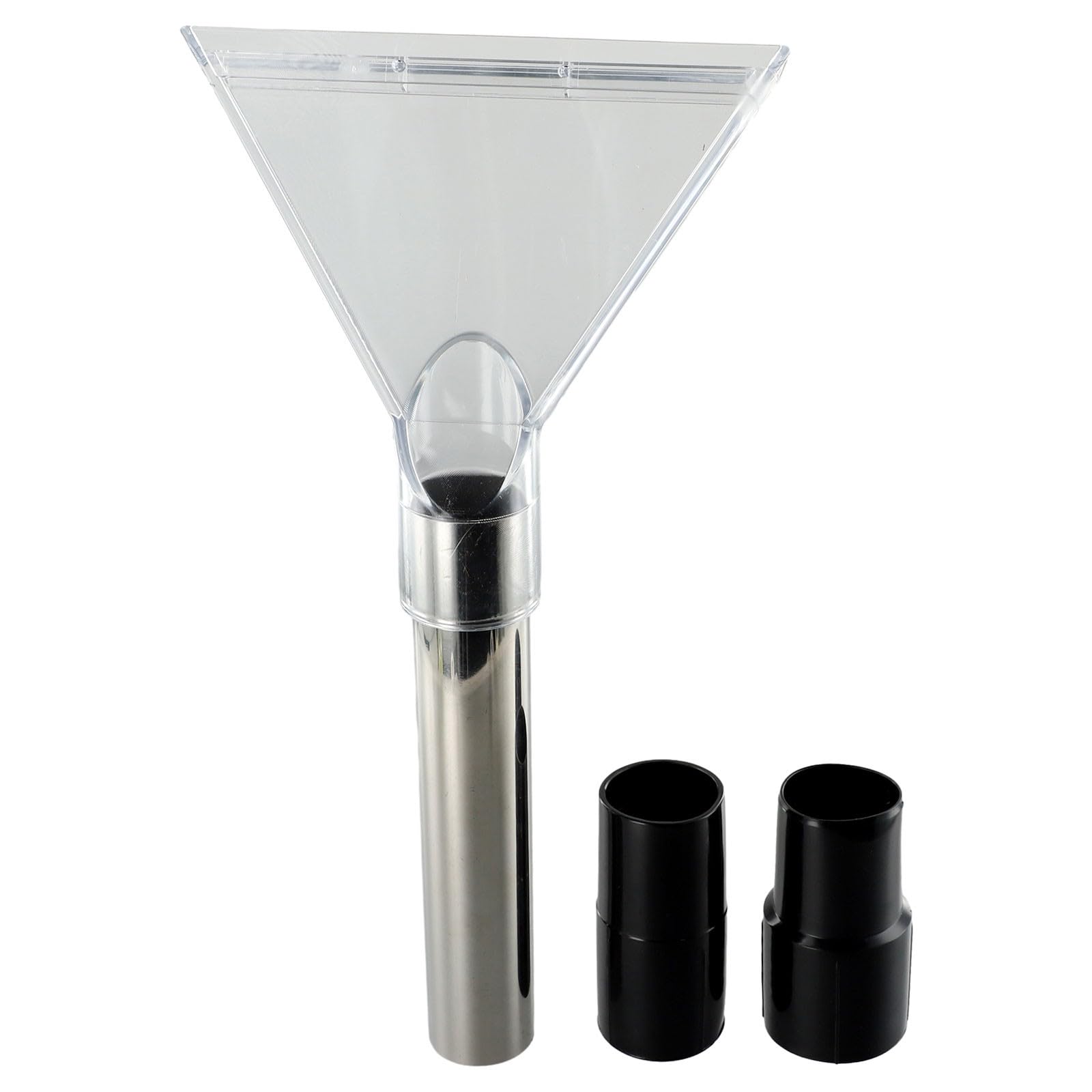Cabezal giratorio para aspiradora de 38 mm, boquilla de suelo transparente con tubo de acero de 1.5 pulgadas para limpieza de alfombras, tapicería, colchones