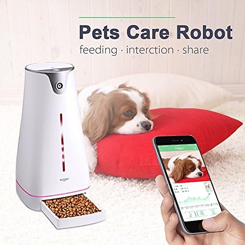 Hoison SmartFeeder Wi-Fi Programmable Dogs & Cats Feeder With LCD Light Dispenser, Electronic Timer Programmable, Compatible with Android and iOS