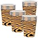 POPOYU Tiger-Druck Partybecher,16 Stück Dschungel Pappbecher,Tiger Becher Pappe für Babyparty Kindergeburtstag,Becher Safari,PappbecherTiger für Dschungel Safari Geburtstag Party Dekorationen