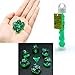 Produktbild Bescon Mini Durchsichtig Polygonal Würfel Set 10mm- Small Transparente Mini Spielwürfel D&D Dice Set of 7, Kleine RPG - Rollenspiel Polyedrische Dice Set D4-D20 in Tube, Transparente Green