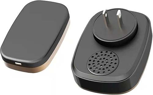 Timbre de puerta inalámbrico, rango de 1,000 pies lo suficientemente fuerte con 5 niveles de volumen y modo silencioso, timbres de puerta LED