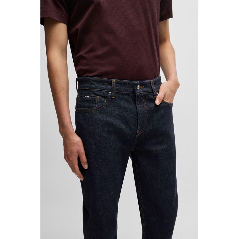 Boss Maine Regular-fit Jeans Aus Bequemem Stretch-Denim In Blau – Bild 3