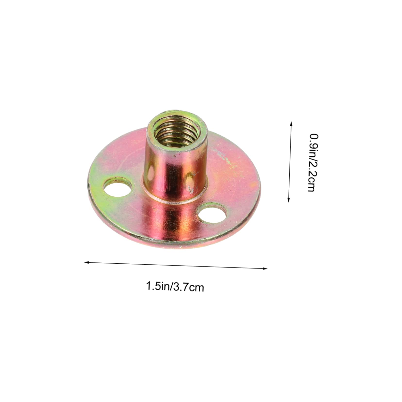 CIYODO M Screw Nut Round Plate Nut Iron Blockade Pcs for Indoor Outdoor Wooden Furniture