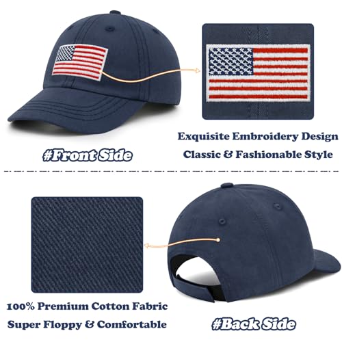 Sarfel Toddler Baseball Hat Baby Baseball Cap USA Caps Kids Trucket Hats Infant Caps Toddler Ball Cap American Flag Hat Kids2