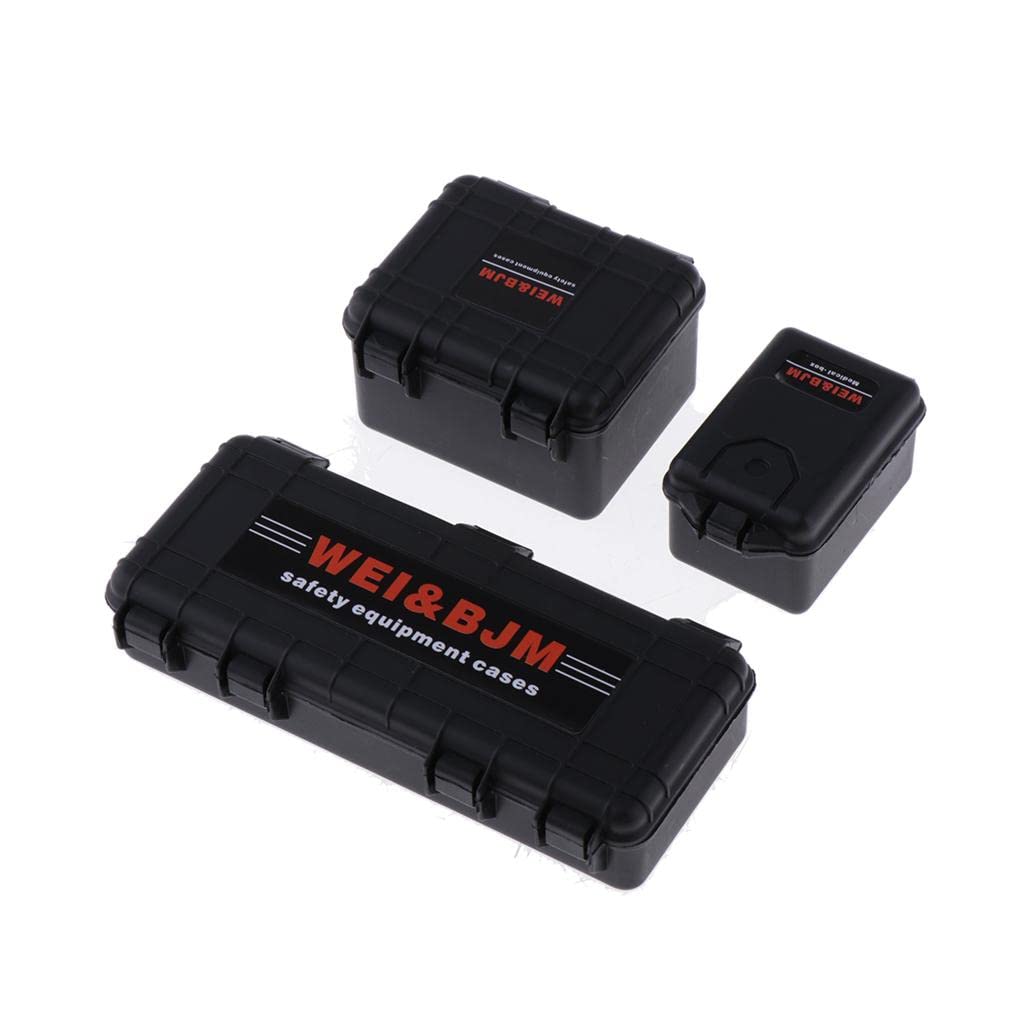 Harilla RC Car Kofferraum-Set – Dekoration Für 1:10 RC Truck, Schwarz