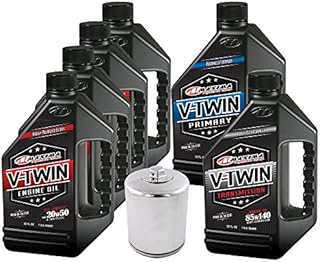 MaximaHiflofiltro VTTOCK15 Complete Engine Oil Change Kit for V-Twin Full Synthetic Harley Davidson Twin Cam, 6 Quart