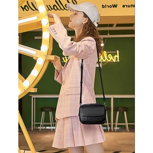 Genuine Leather Purses for Women Trendy Crossbody Bags Small Clutch Purse Shoulder Stachel Handbag Camera Bag2