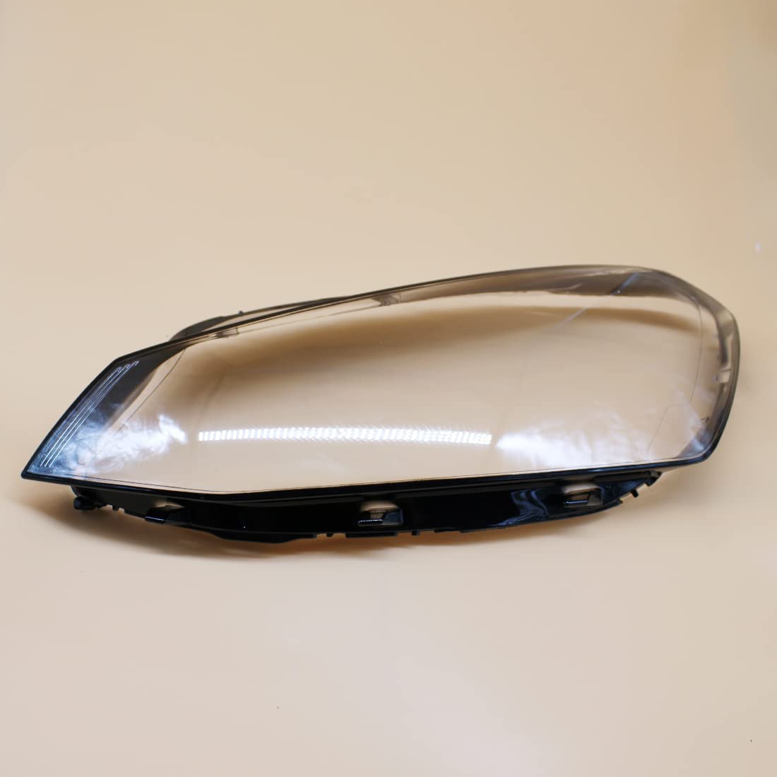 2 Pezzi Copertura Del Faro Anteriore Della Lampada Della Copertura Del Faro Borsette Maschera Paralume Lente di Vetro Per Volkswagen Golf 7 MK7 GTI 2014 2015 2016 2017