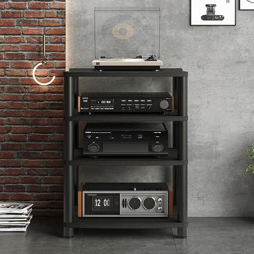 Support pour tourne-disque et meuble hi-fi multimédia de salon - 4