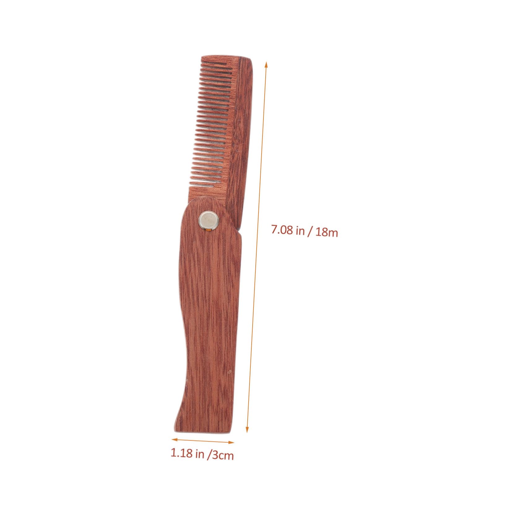 Beatifufu Professional Comb Portable Beard Comb Folding Switch for Men Hair Supply