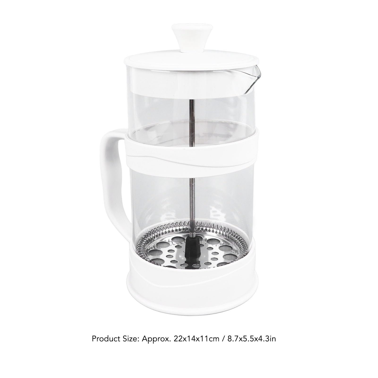 Haofy 1L French Press Coffee Maker, Double Glass Insulation Brew Pot for Home with Office Tea Brewing