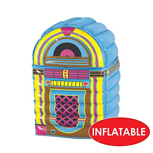 Image of Beistle Inflatable Cooler - 50's & 80's Party Decorations, Drink Containers, Beverage Cooler, Music Themed Decorations: Decades