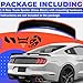 HECASA Trunk Spoiler Compatible with 2015-2023 Ford Mustang V6 V8 Shelby GT EcoBoost Base Coupe 2-Door, Rear Spoiler Wing Trunk Spoiler Lid Wing Painted ABS Plastic Black