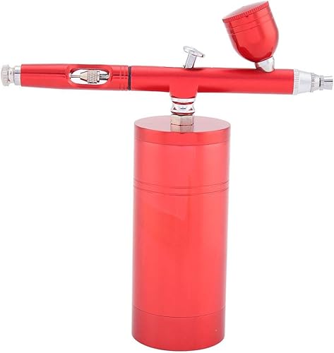 Miniatura 9 de Yosoo Kit de compresor de aire con mini aerógrafo, boquilla de doble acción multiusos de 0.012 in, pistola pulverizadora de pintura con capacidad de