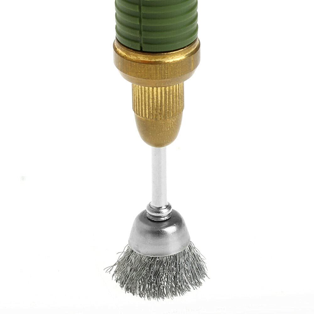 Szczotka druciana T-Shaped Brass Wire Brushes, for Drills Set,47pcs Rotary Steel Polishing Cup Tool Removal Cleaning Tools Accessories