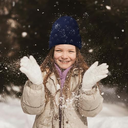 Image of ZOORON Kids Beanie Boys Girls Beanies Children Winter Hats Children Knit Warm Caps Kids Soft Beanie Cap