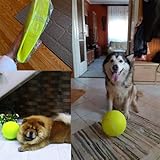 Riesiger Tennisball für Hundespielzeug | 24cm Hunde Tennisbälle Spielzeug | Aufblasbares Interaktives Hundespielzeug Tennisball | Riesige Hundespielzeugbälle Heimtierbedarf für Große mittelgroße Hunde