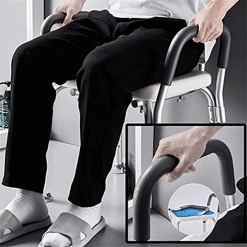 Tabouret robuste réglable en hauteur contre les risques de chute dans la baignoire et la douche - 3