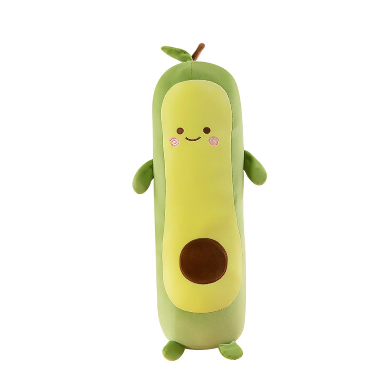 AMOSIJOY Avocado Kuscheltier Groß 70-130cm, Langes Plüschtier Seitenschläferkissen, Kawaii Avocado Stofftier, Weiches Schlafkissen Body Pillow, Deko Geschenk für Mädchen Teenager (A,130cm)