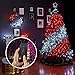 Produktbild Intelligente App-gesteuerte Weihnachtsbeleuchtung, Weihnachtsbaumdekorationsbeleuchtung, wasserdichte farbwechselnde Lichterkettenbeleuchtung, benutzerdefinierte LED-Lichterketten-App-Fernbedienu