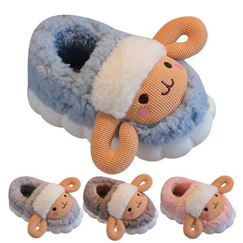 Kids Plush Sheep Slippers Girls Boys Cute Fuzzy House Shoes Warm Memory Foam Cozy Soft Bedroom Shoes for Boys Girls