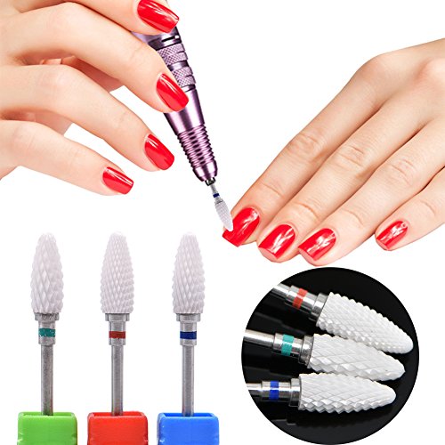 Set de Puntas de Cerámica para Torno de Uñas 3/32" miniatura 5