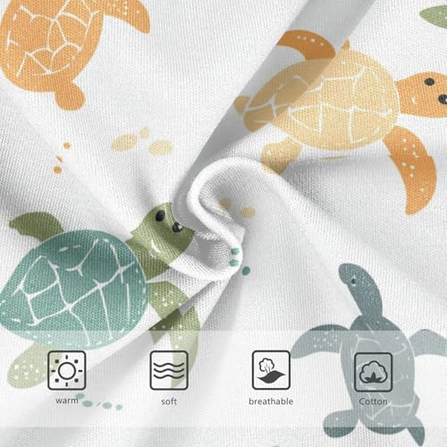 Wusikd Cute Turtles Girls' Underwear Cotton Star Girls Briefs Soft Toddler Underwear 2T3