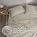 Simple&Opulence 100% Linen Hollow Hemstitch Sheet Set -4 Pieces European Flax Pure Washed Bed Sheets (1 Flat Sheet, 1 Fitted Sheet,2 Pillowcases) -Breathable and Soft (Hemstitch Linen,Queen)