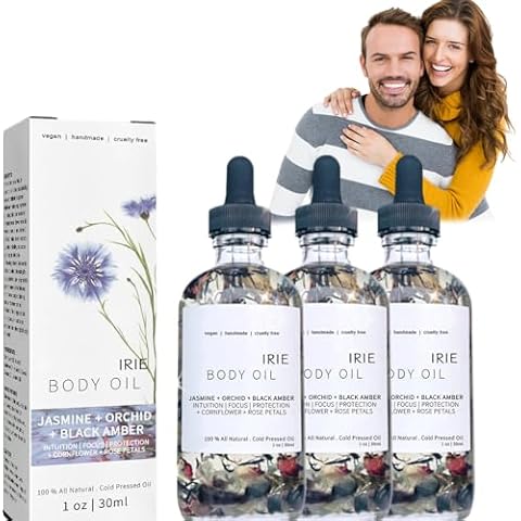 Atumlufy Crystal Irie Pheromone Body Oil, Pheromone Body Oil - Pheromone Body Oil for Woman, Crystal Irie Pheromone Oil (3 pcs) Cover