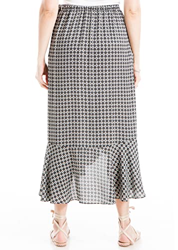 Max Studio Women's Crepe Maxi Ruffle Skirt3