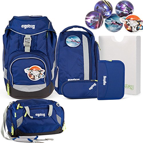 Preisvergleich Produktbild Ergobag pack - Schulrucksack - Set 7 tlg. - SchlauBär inkl. Sporttasche