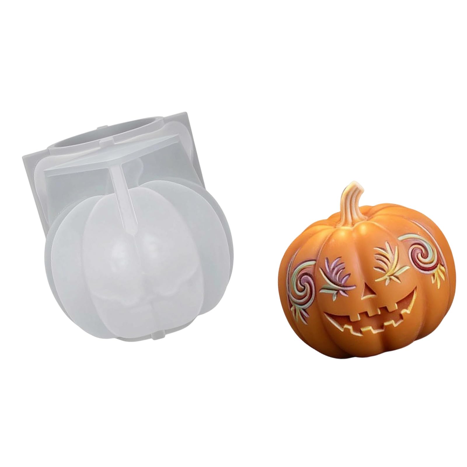 Xinsheinelry Halloween Party Decor Mold for Making and Casting, Silicone Mold for Wax Resin Gypsum Soap Projects Home Silicone Casting