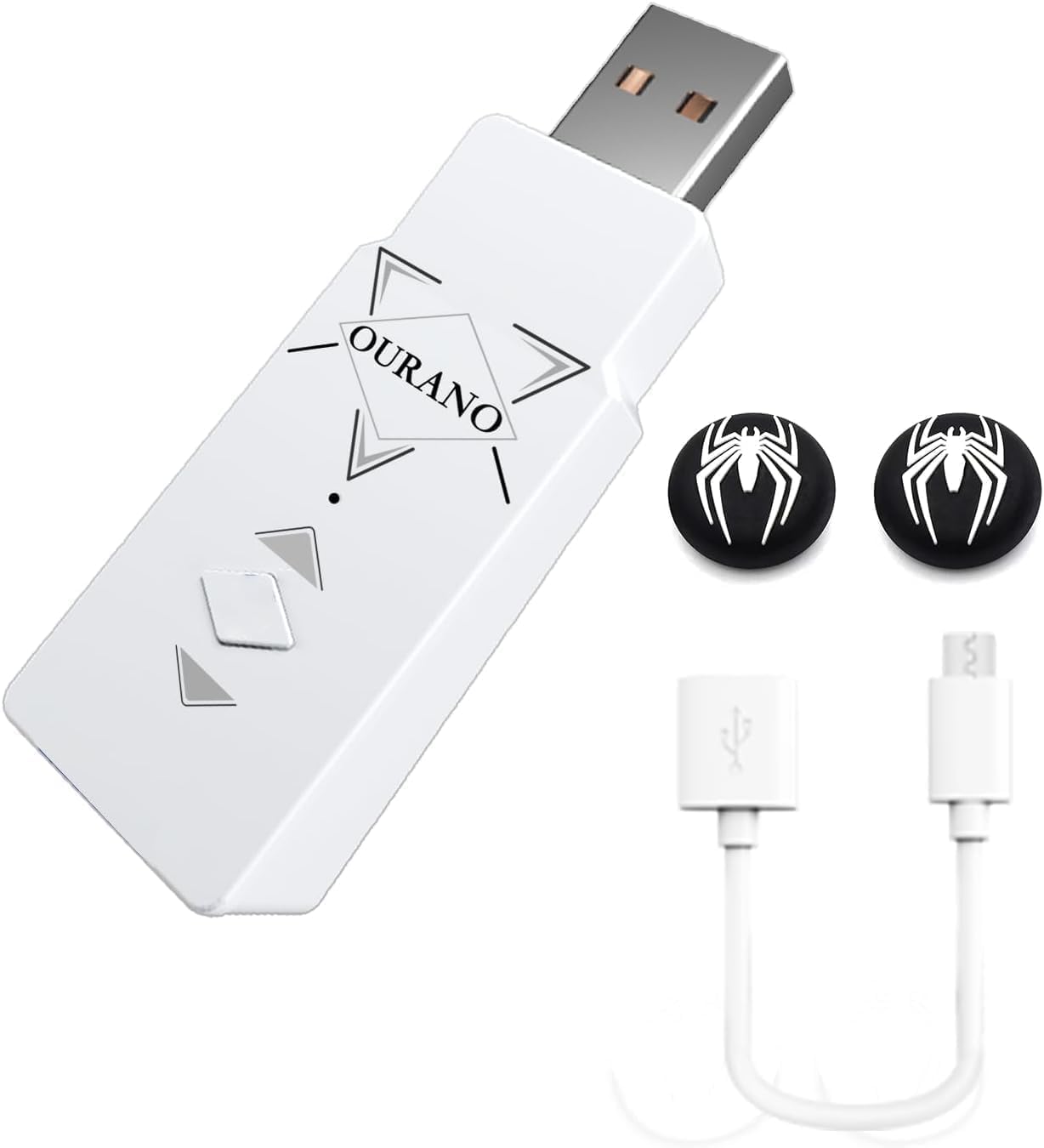 Ourano Xbox Wireless Adapter Compatible with PS4/PS5/Xbox Series X/S/One/Elite Series 2/Switch Pro Controller for PS4/Switch/Windows (DS50PRO)