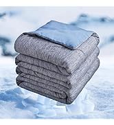INGEROOM Cooling Blanket for Night Sweats, Lightweight Sofa Throw Blanket for Hot Sleepers - Stay Cool and Comfortable A 51ki6ANW DL. AC SR166,182