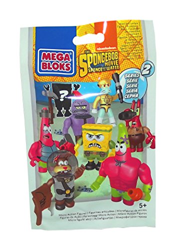 Mega Bloks Spongebob Squarepants The Spongebob Movie Sponge Out Of Water Series 2 Minifigures Mystery Pack