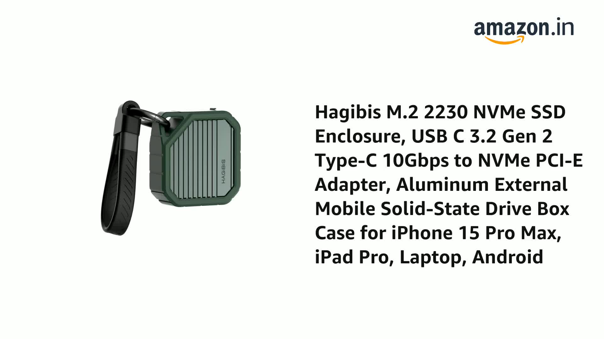 Hagibis 磁気M.2 2230 NVMe SSD外付けケース Magsafe付き