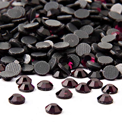 Crystal Hotfix Rhinestone,Machine Cut Stone 288pcs/pkg (Amethyst,SS30/6mm), SS30/6mm/288pcs