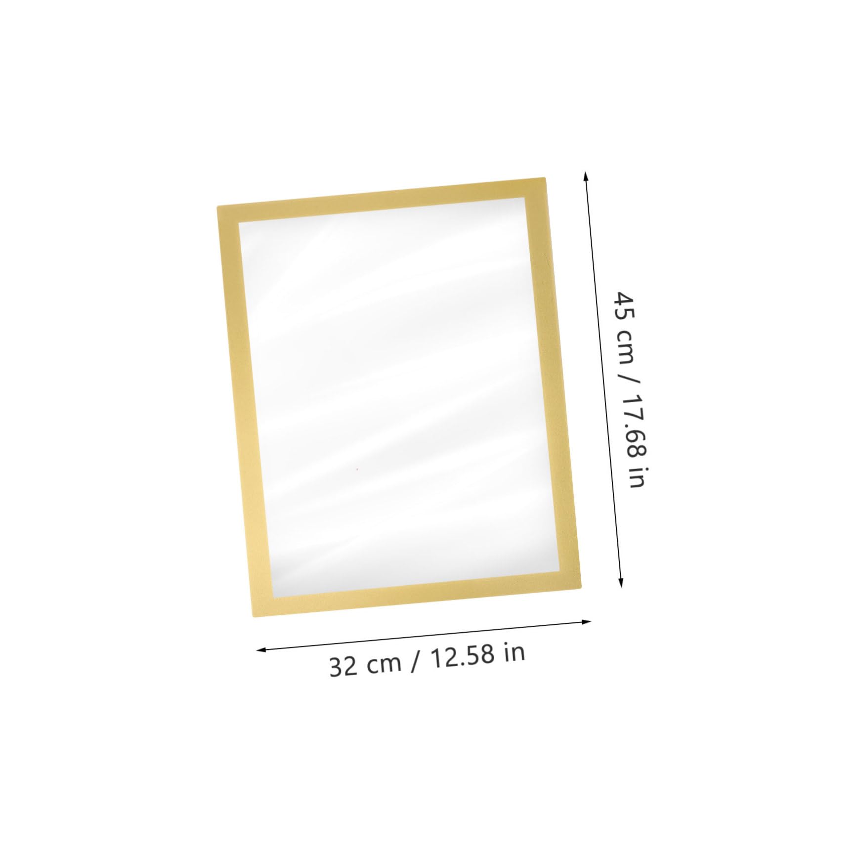 Happyyami Golden Magnetic Picture Frame Elegant Display for Photos Certificates Awards Material for Wall Mounting Desktop Use