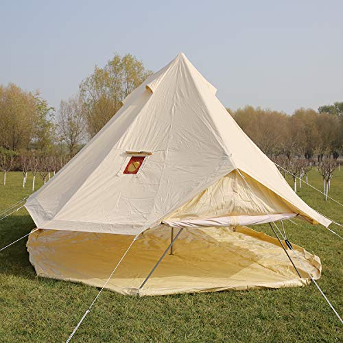Carpa tipo campana de algodón 6M impermeable para 12 personas miniatura 3