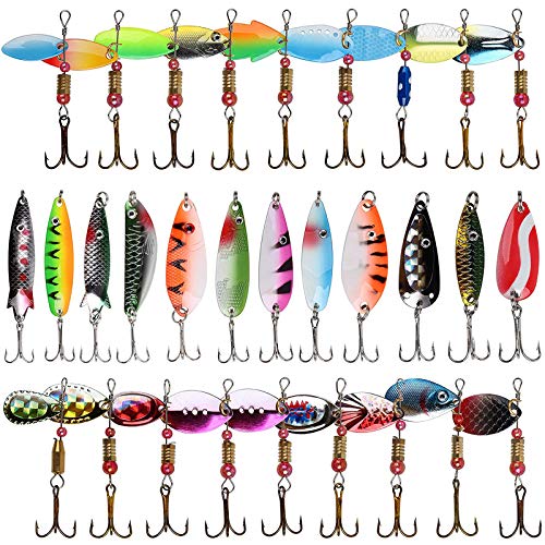 Ensemble De Leurre De Pêche Avec Des Appâts Durs Mélangés, Des Cuillères En Métal Et Des Accessoires De Tacle Pour Perchoir, Pike Sea Fishing Kit Complet Du 7,17 € | DHgate
