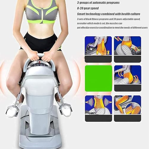 Máquina eléctrica para montar a caballo, equipo de fitness con ajuste de velocidad de vibración en 20 niveles, máquina de ejercicios abdominales con interruptor de seguridad, dispositivo de entrenamiento físico miniatura 6