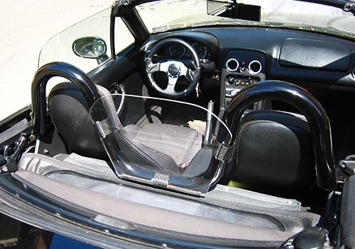 Überrollbügel für Mazda MX-5 Miata Roadster NA NB 1989–05 Schwarz
