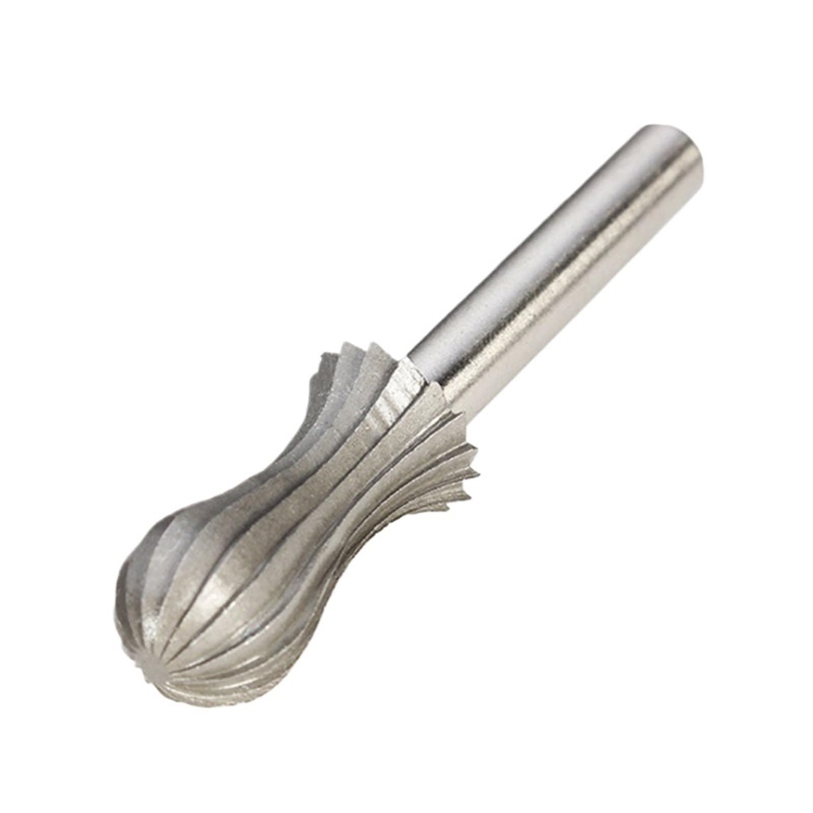 Zestaw pisaków z twardego metalu, frez do grawerowania, pilnik obrotowy, trzpień szlifierski, 6 sztuk, 6 mm, 1/4 cala, do narzędzi tokarskich