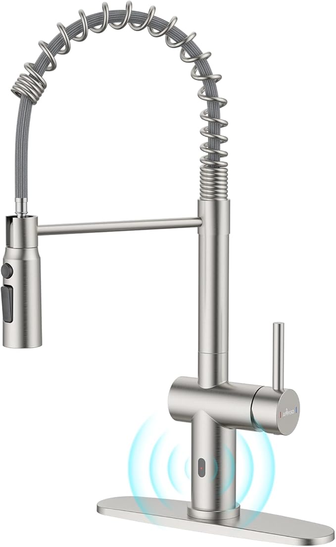 Best Touchless Kitchen Faucet With Pull Out Spray Tips! 8 51ki8P2E7PL. AC SX679