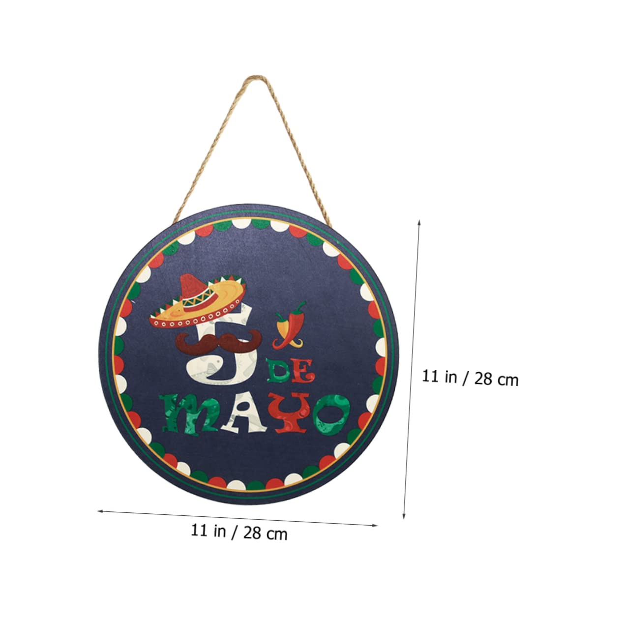 ABOOFAN 5 Pz Etichetta da appendere in legno messicano manifesti zerbini per esterni porta d'ingresso decorazione muro wall decor decorazioni per feste messicane arredamento a tema fiesta