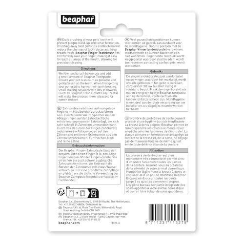 Beaphar 11327 Finger-Zahnbürste, 2 Stück