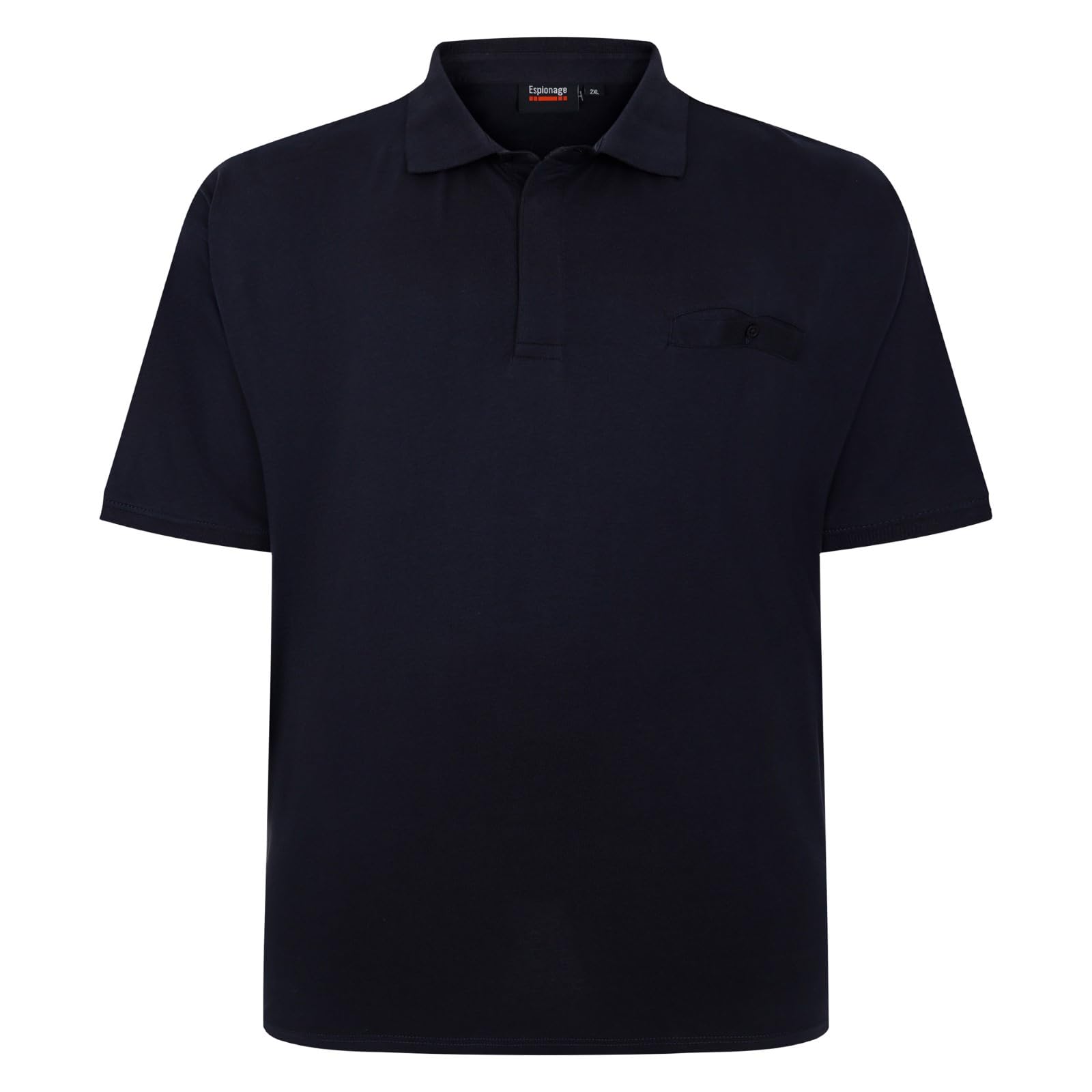 Espionage Mens Smart Big & Tall Short Sleeve Polo Shirt - Navy - 6XL