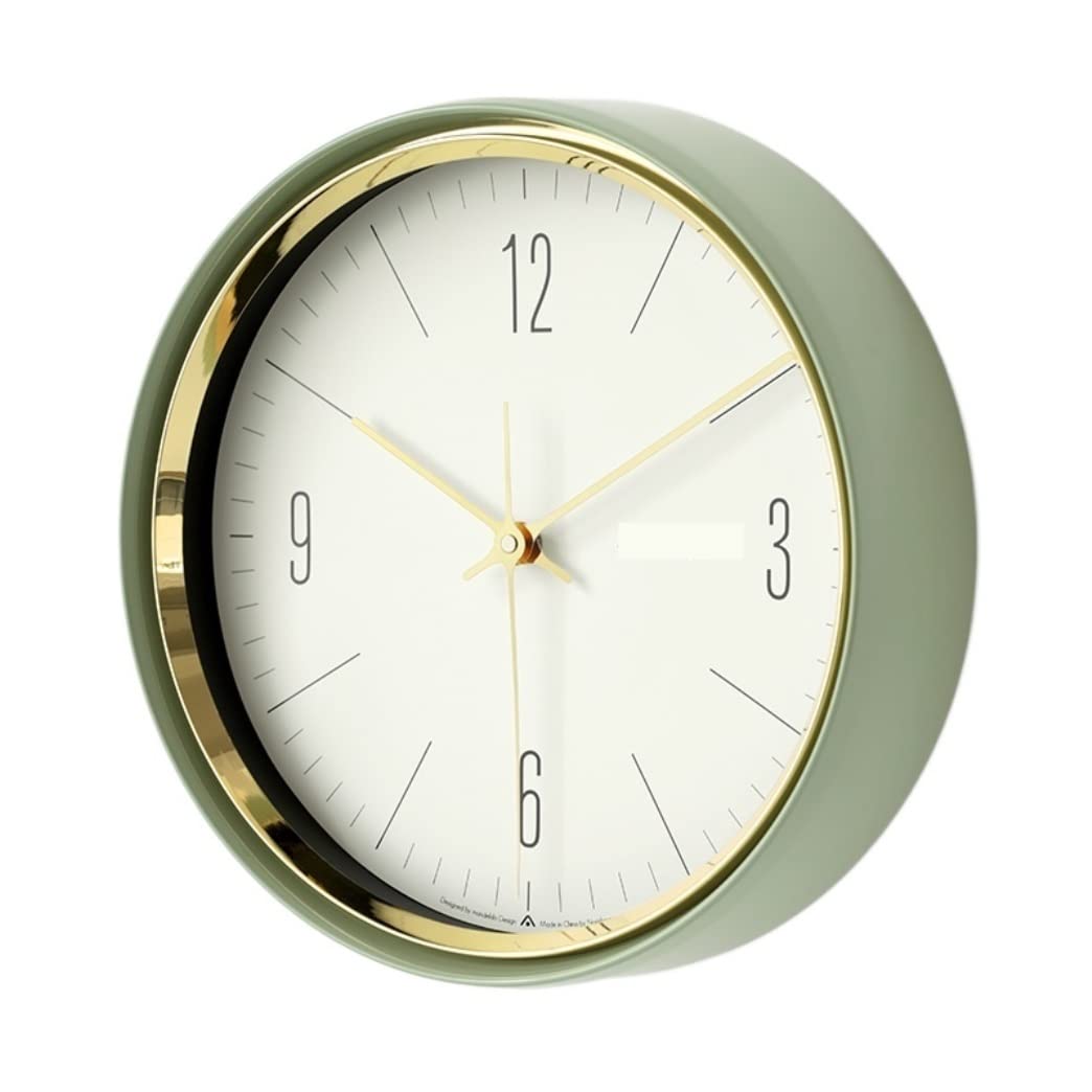 KRXSOBNV wall clock, Wall Clock Nordic Retro Simple Silent Living Room Bedroom Clocks for(B,33 * 8 * 33cm)
